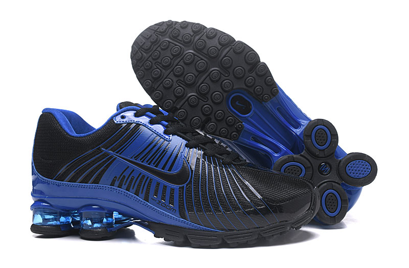 2018 Nike AIR Shox Black Blue Shoes - Click Image to Close